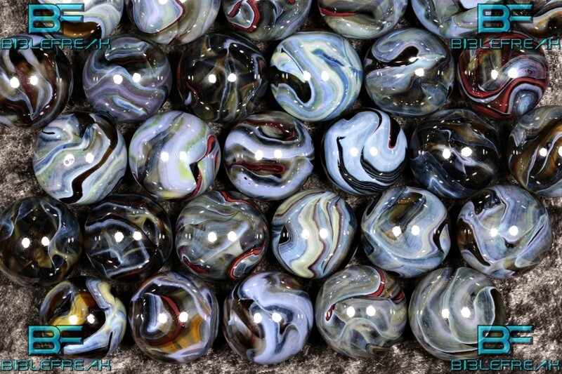 011896 Random Pick (1) JABO Joker 2009 OMEGA Black Rainbow II NEAR MINT to MINT 8.9 -9.0 3/4" +/- Marble