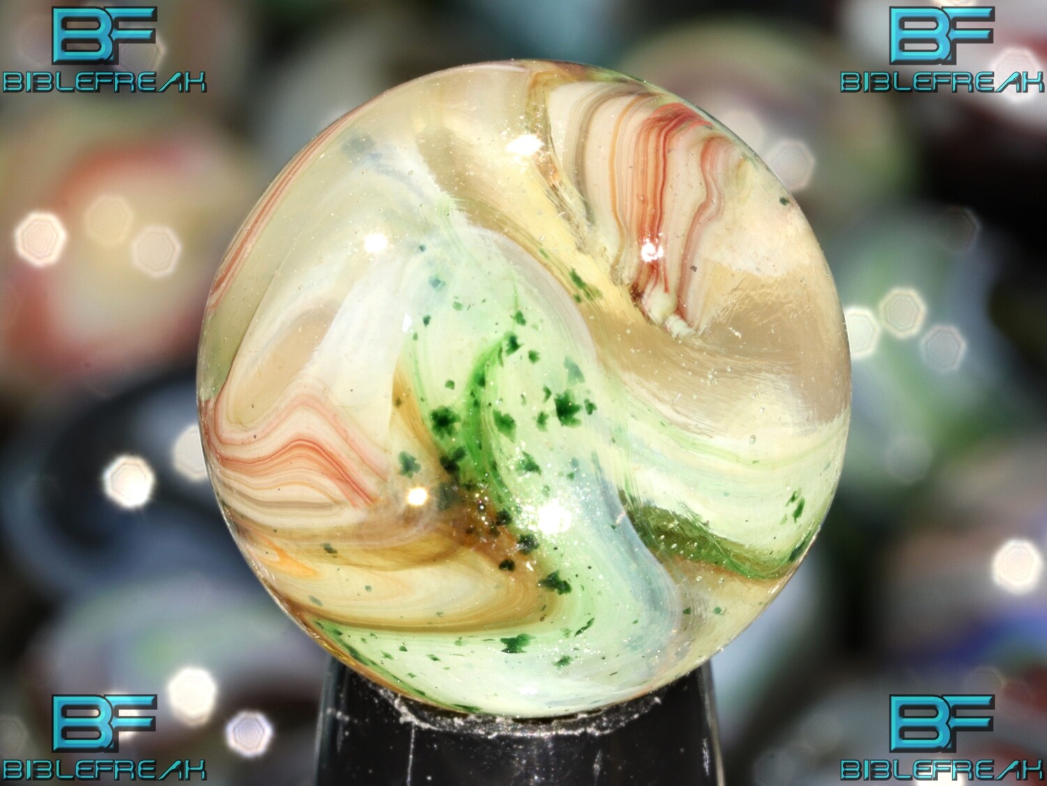 001178 ONE (1) JABO Tribute Last Dance Run &quot;Golden Foxtrot&quot; MINT 9.0 3/4&quot; +/- Marble