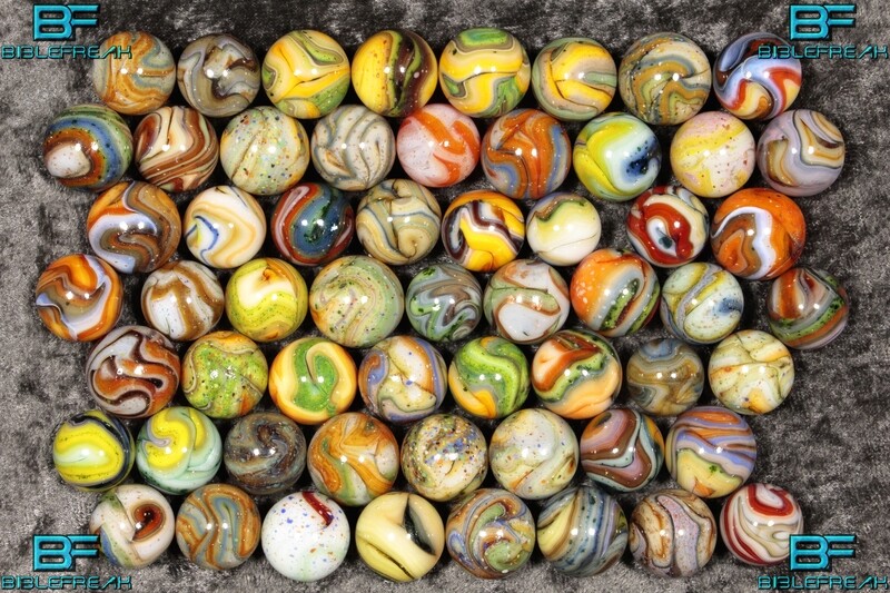 Five (5) SMM Sammy&#39;s Mountain Marbles RANDOM GRAB 5/8&quot; +/- Near Mint to Mint 8.9-9.0 Marbles
