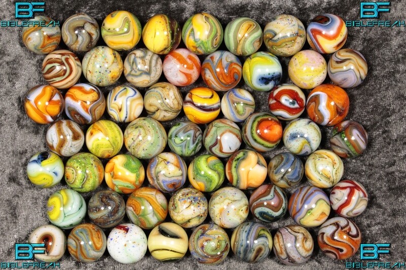 Five (5) SMM Sammy's Mountain Marbles RANDOM GRAB 5/8" +/- Near Mint to Mint 8.9-9.0 Marbles