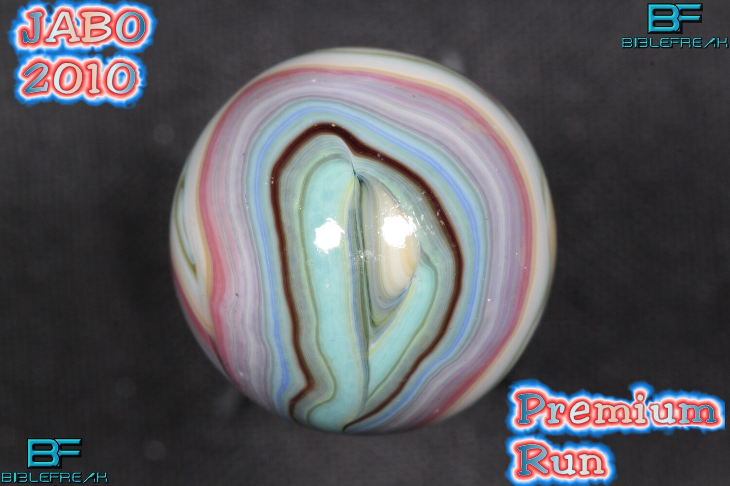 008564 ONE (1) 2010 JABO &quot;Premium&quot; Pinstriped Mint 9.0 3/4&quot; +/- Marble