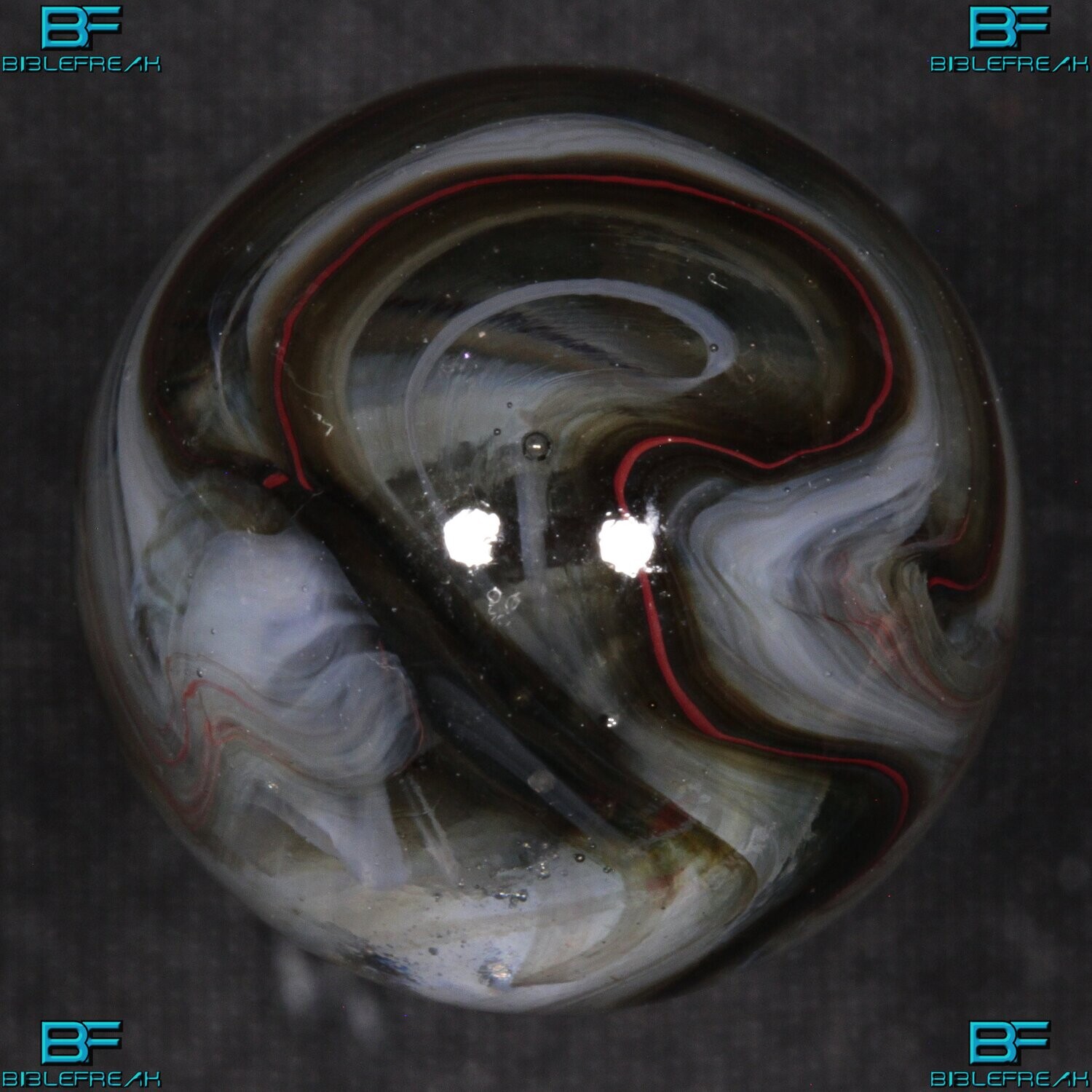 008826 One (1) JABO 2009 Joker II Run &quot;Cobra&quot; aka &quot;White Viper&quot; 3/4&quot; +/- MINT 9.0 Marble