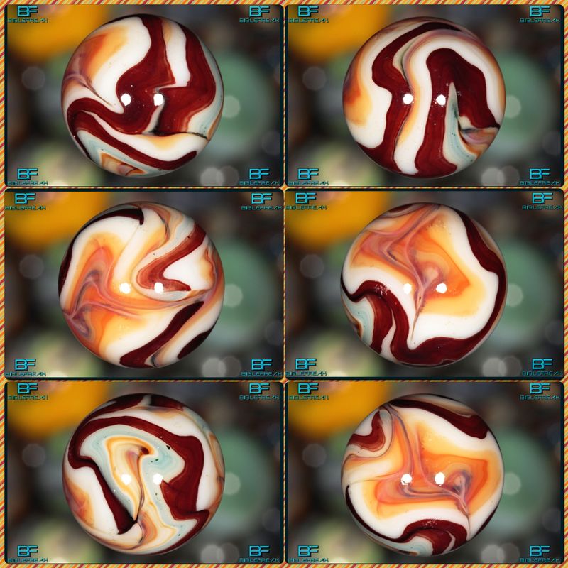 013702 ONE (1) JABO 2008 J.E.R.K. JOKER I Run &quot;Wine Stain Oxblood&quot; MINT 9.0 3/4&quot; +\- MARBLE
