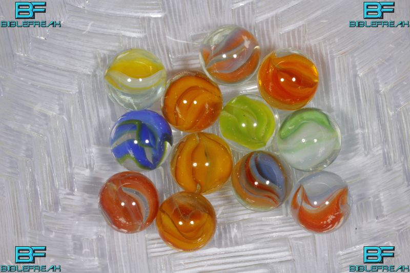 000826 VITRO Hybrid Cat Eye, Mfg 1960&#39;s-1980&#39;s NM to MINT 8.9-9.0 5/8&quot; +/-​ Assorted Group