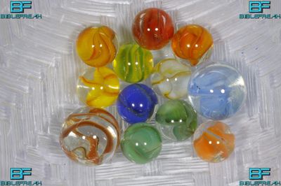 000820 VITRO Hybrid Cat Eye, Mfg 1960&#39;s-1980&#39;s NM to MINT 8.9-9.0 5/8&quot; - 7/8&quot; +/-​ Assorted Group