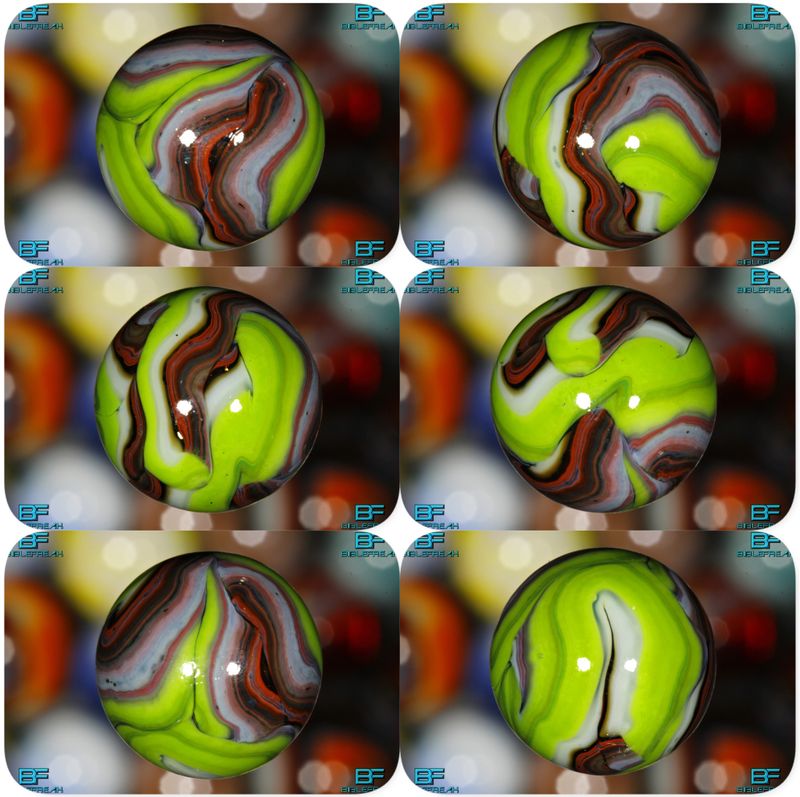 001159 ONE (1) JABO 2010 JOKER Finale Oxblood Swirl MINT 9.0 3/4" +\- MARBLE