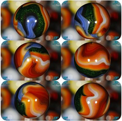 001166 ONE (1) JABO 2008 EAGLE (DIRTY JOBS) RUN &quot;MIKE ROWE&quot; MINT 9.0 3/4&quot; +\- MARBLE