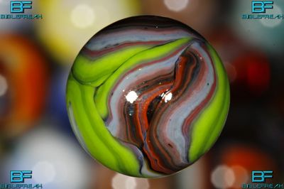 001159 ONE (1) JABO 2010 JOKER Finale Oxblood Swirl MINT 9.0 3/4" +\- MARBLE