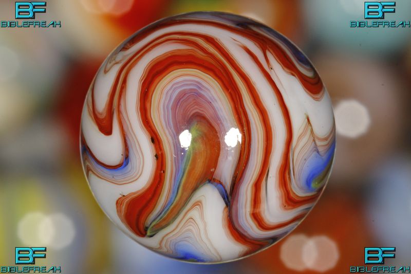 001704 ONE (1) JABO 2009 JOKER RAINBOW I RUN "EXOTIC" MINT 9.0 11/16" +\- MARBLE