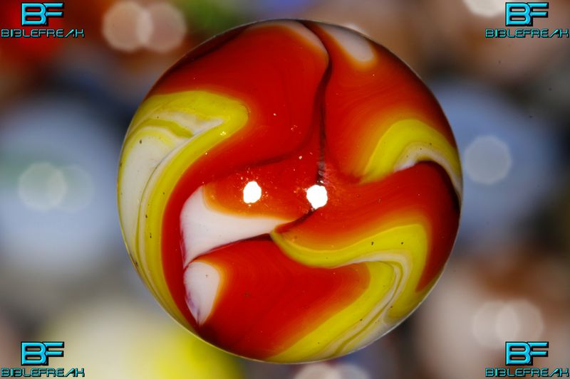 002781 ONE (1) JABO 2011 MEGANS MEMORIAL RUN RED AND YELLOW MINT 9.0 3/4" +/-