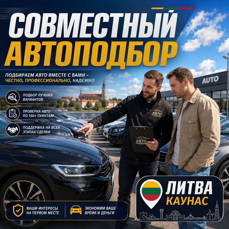 Совместный подбор автомобиля Каунас.