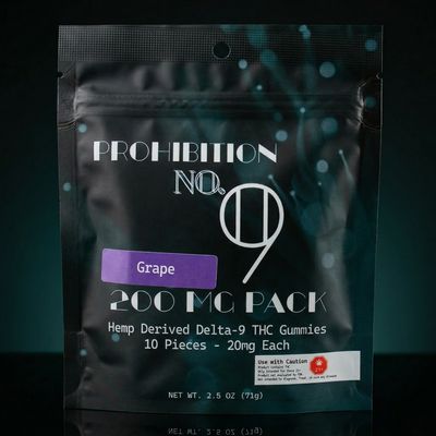 Delta 9 THC - Gummies - Grape 200mg