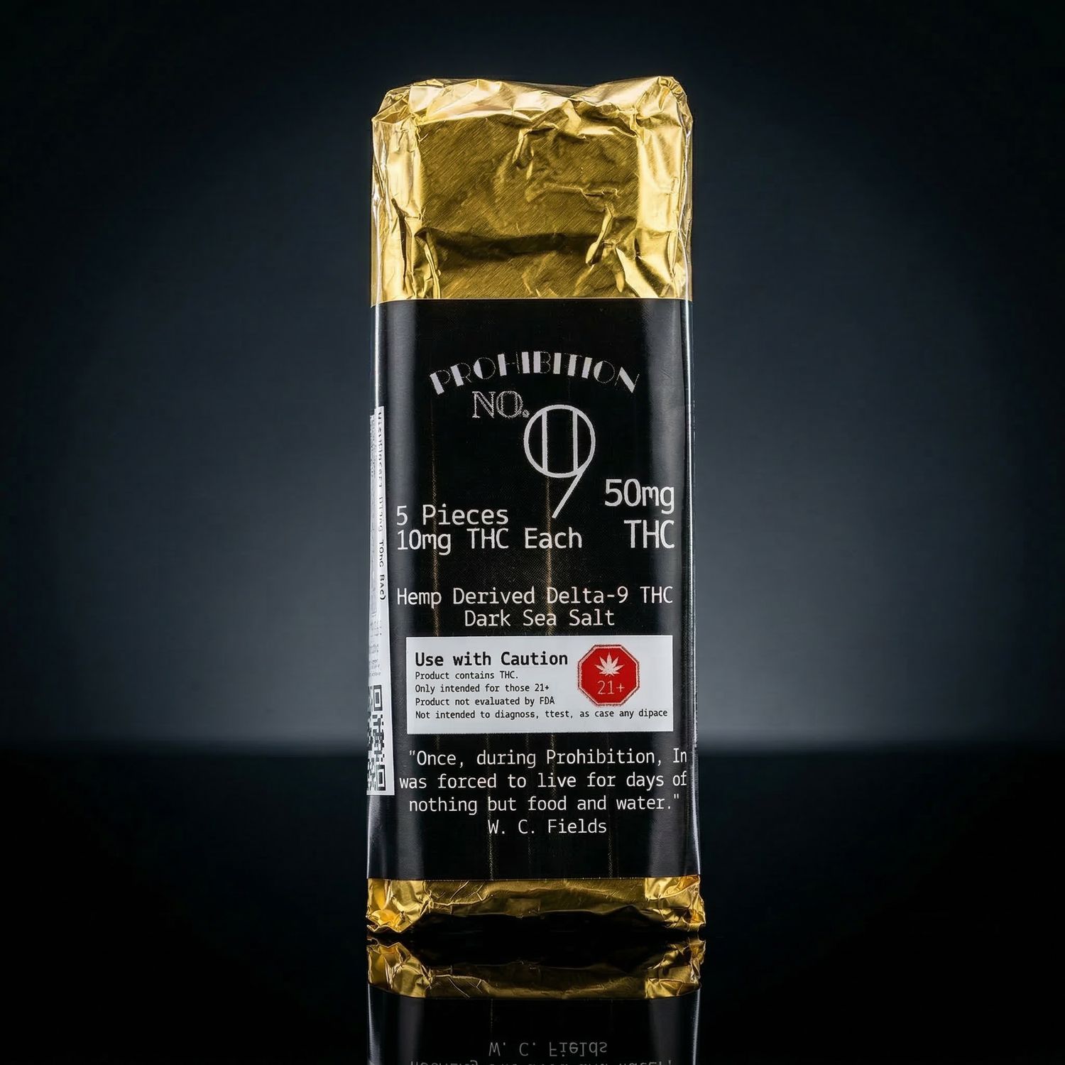 Delta 9 THC - Chocolate - Dark Chocolate Sea Salt 50mg