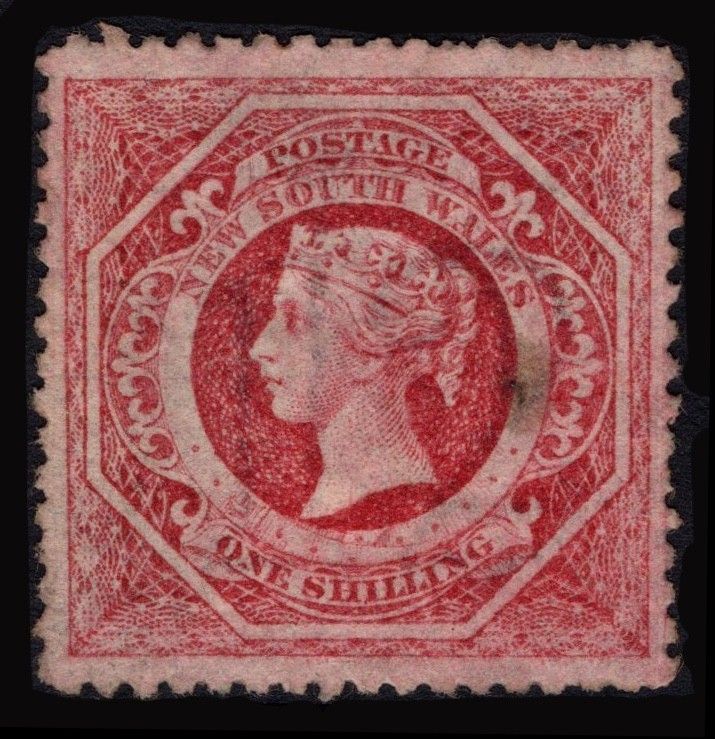 NEW SOUTH WALES 1860-72 1s DIADEM, SG 169, MINT O.G., SMALL INCLUSION, CAT. £375​