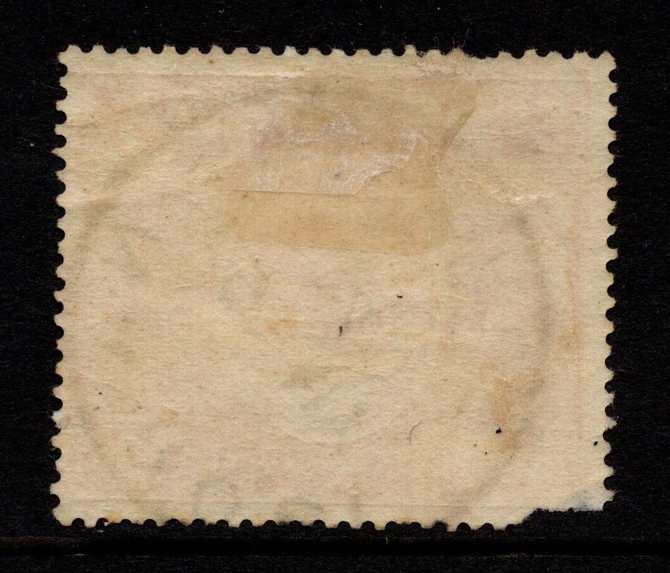 K.U.T. 1922-27 5s RARE CROWN TO RIGHT, SG 92w, C.D.S. USED, FAULTS, CAT. £550