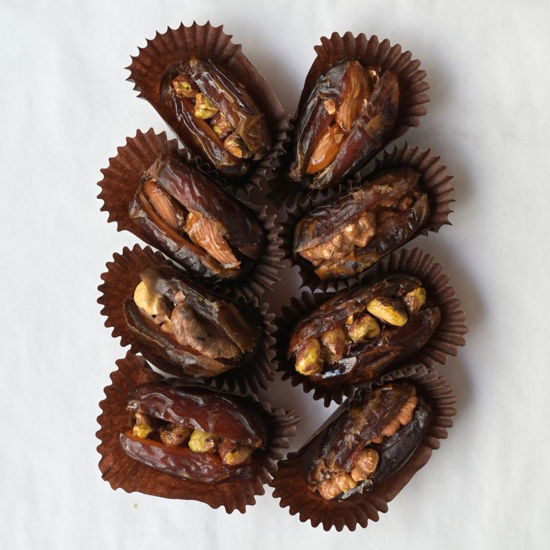 STUFFED DATES with CARAMELIZED PISTACHIO Box of 10