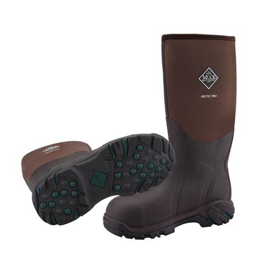 Muck Boots Men&#39;s Arctic Pro Extreme Conditions Winter Boots, Size: 8, Colour: Bark