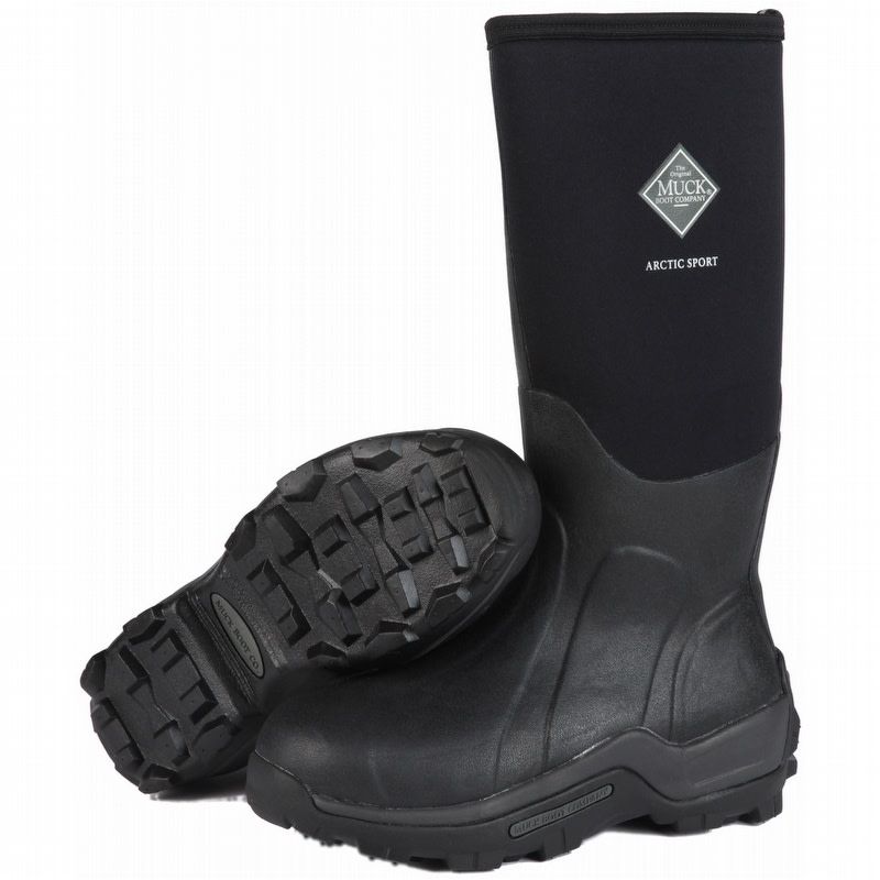 Muck Boots Men&#39;s Arctic Sport Tall Winter Boots, Size: 6, Colour: Black