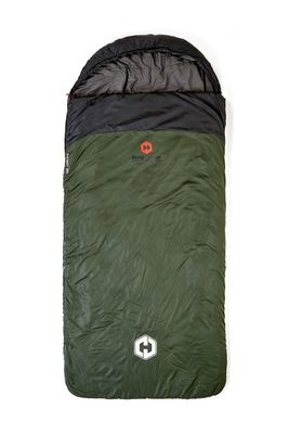 Hotcore Sleeping Bag Fatboy , Model/Rating: 250(-10°C), Colour: Green, Style: Oversize Rectangular