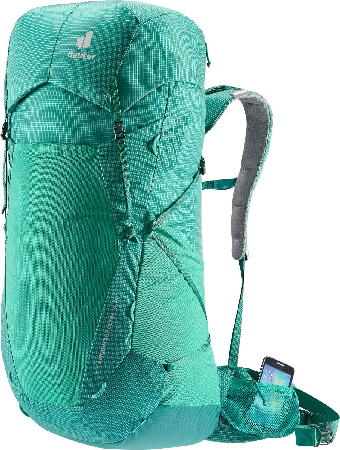 Deuter Aircontact Ultra 50+5 Trekking Backpack, Colour: Fern Alpinegreen