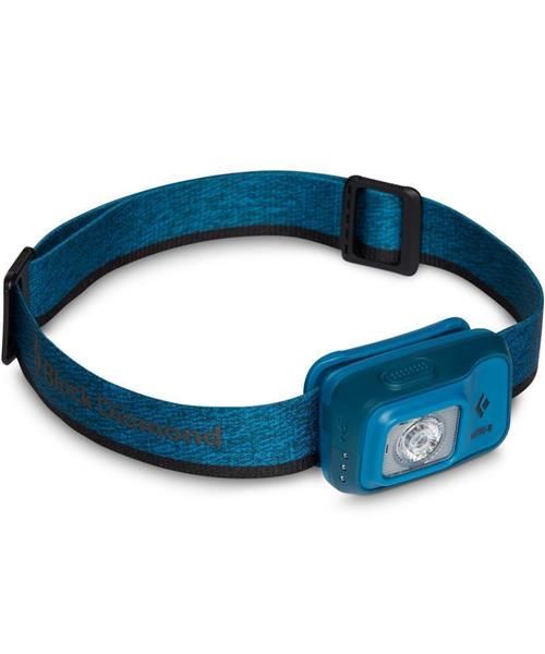 Black Diamond Astro R Headlamp 300 Lumens Rechargeable, Color: Azul