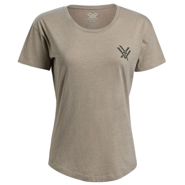 Vortex Women&#39;s T Shirt, Size: Small, Colour: Oatmeal Mountain Diamond