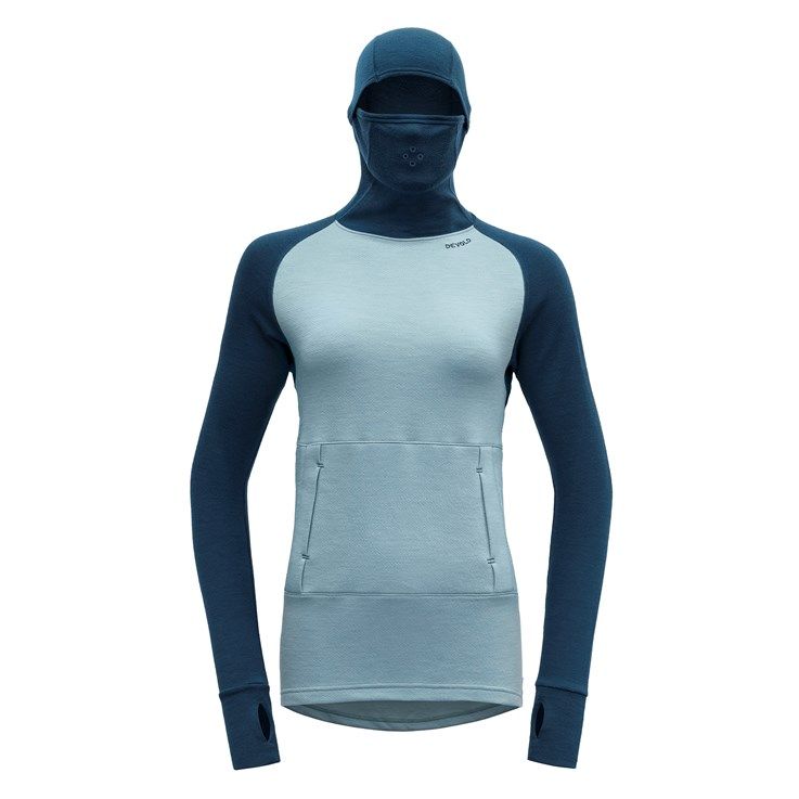 Devold Expedition Merino 235 Woman Arctic Hoodie, Size: Extra Small, Colour: Flood/Cameo
