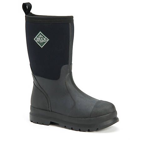 Muck Boots Kid&#39;s Chore Waterproof Work Boots , Size: C7, Colour: Black