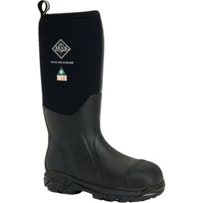Muck Boots Men&#39;s Arctic Pro Steel Toe CSA Approved Extreme Conditions Winter Boots, Size: 8, Colour: Black