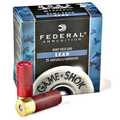 Federal 12 Gauge 2 3/4&quot; 1 1/8 Oz. #2 Lead Shot