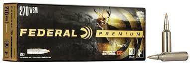 Federal 270 WSM 130 Grain  Trophy Bonded Tip