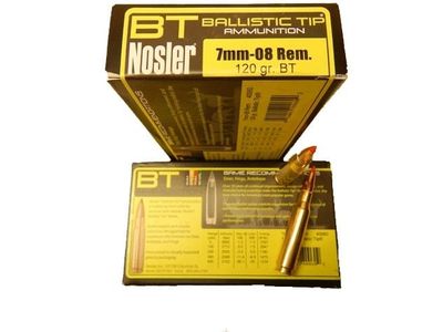 Nosler 7mm-08 Rem 120 Grain  BallisticTip