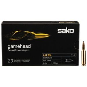 Sako 243 Win 100 Grain Gamehead Soft Point