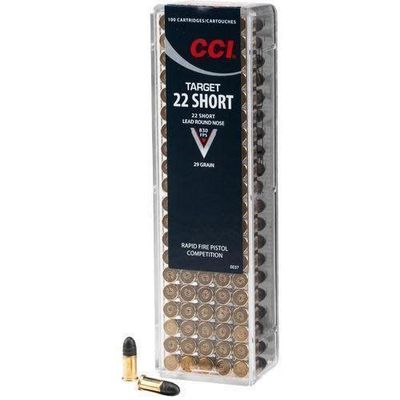 CCI 22 Short 29 Grain Target 100Rds