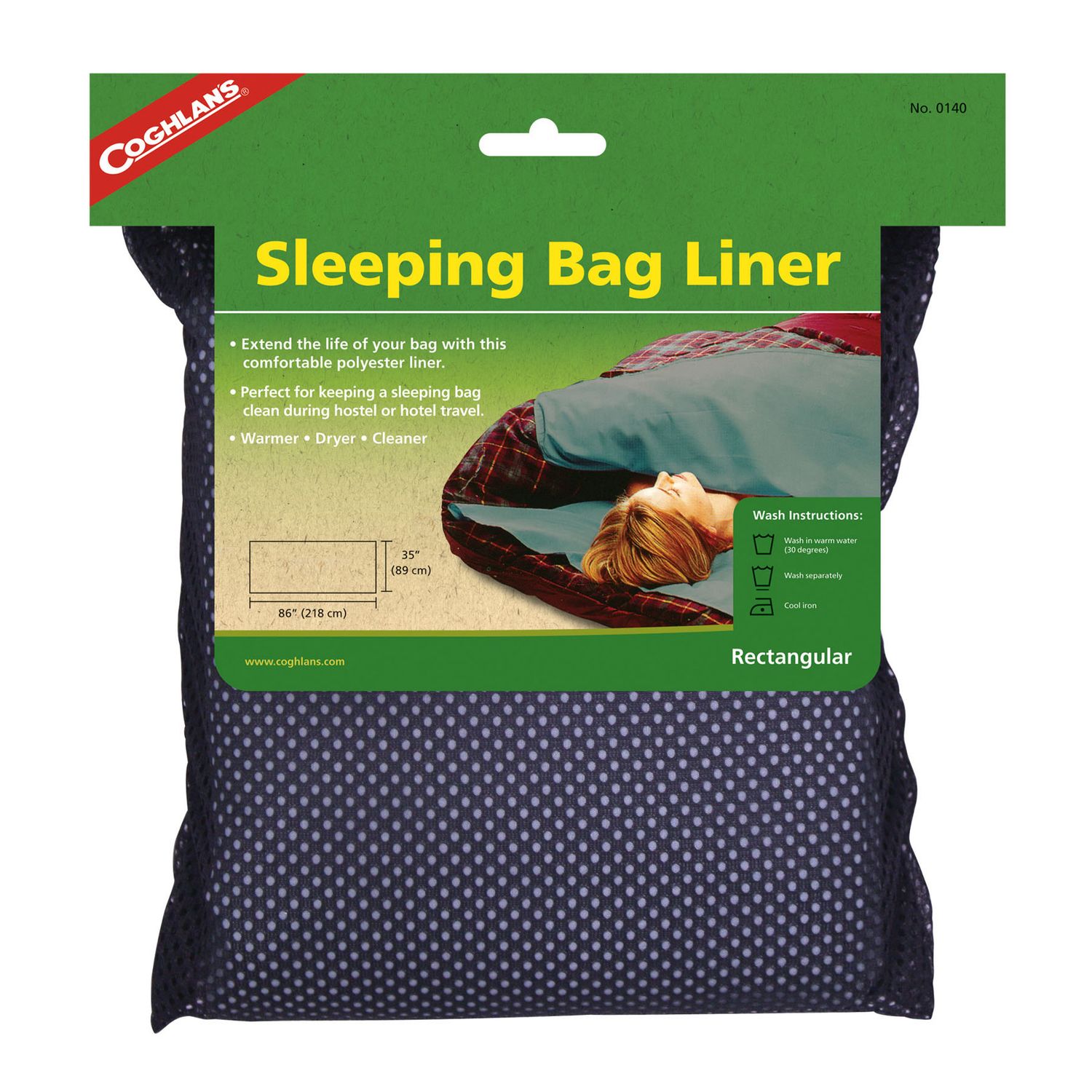 Coghlan&#39;s Rectangular Brushed Polyester Sleeping Bag Liner