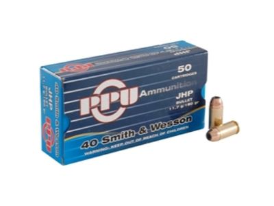 PPU 40 S&amp;W 180 Grain JHP