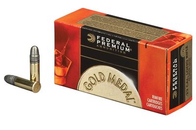 Federal 22 LR 40 Grain Gold Medal Target Box of 50