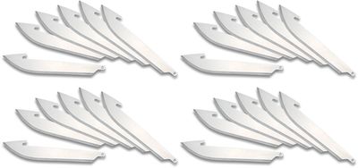 Outdoor Edge 3.5-inch Razor Replacement Blades (RR35-24), 24/Pack