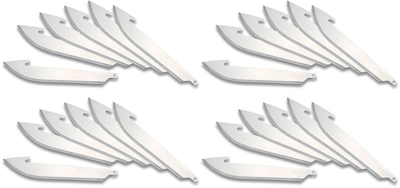 Outdoor Edge 3.5-inch Razor Replacement Blades (RR35-24), 24/Pack