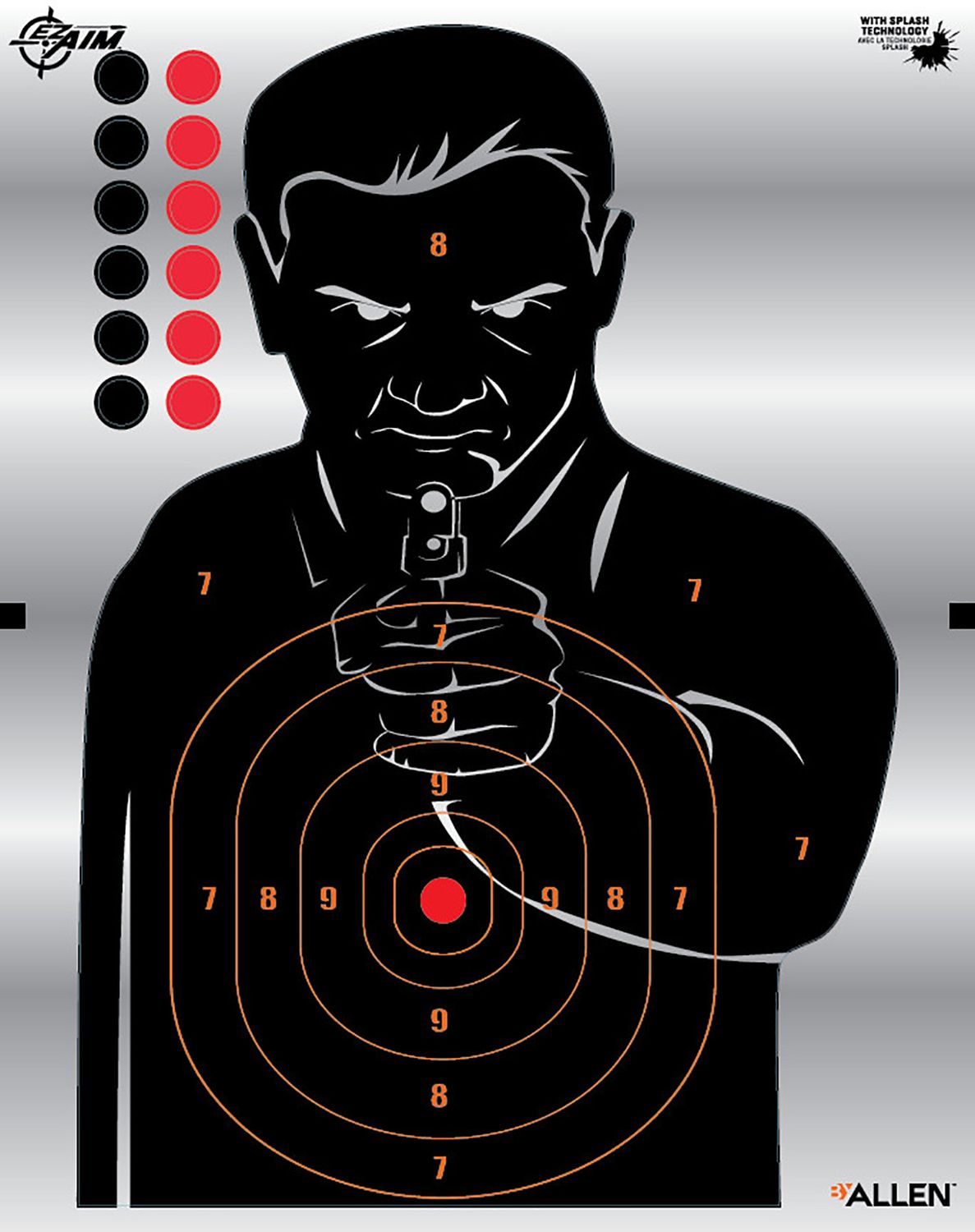 Allen Ez Aim Silhouette Target 4/Pack