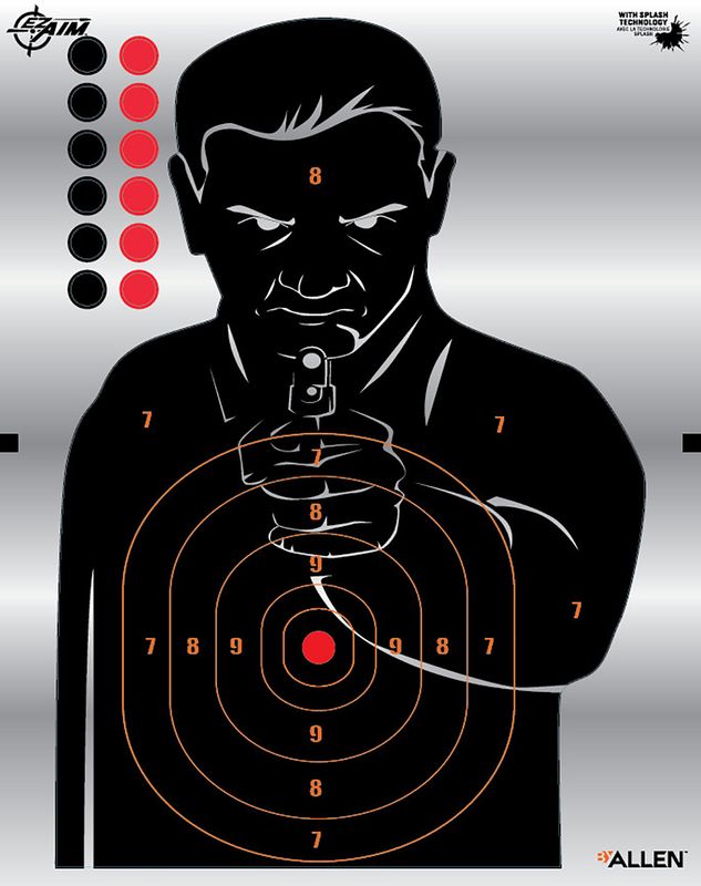 Allen Ez Aim Silhouette Target 4/Pack