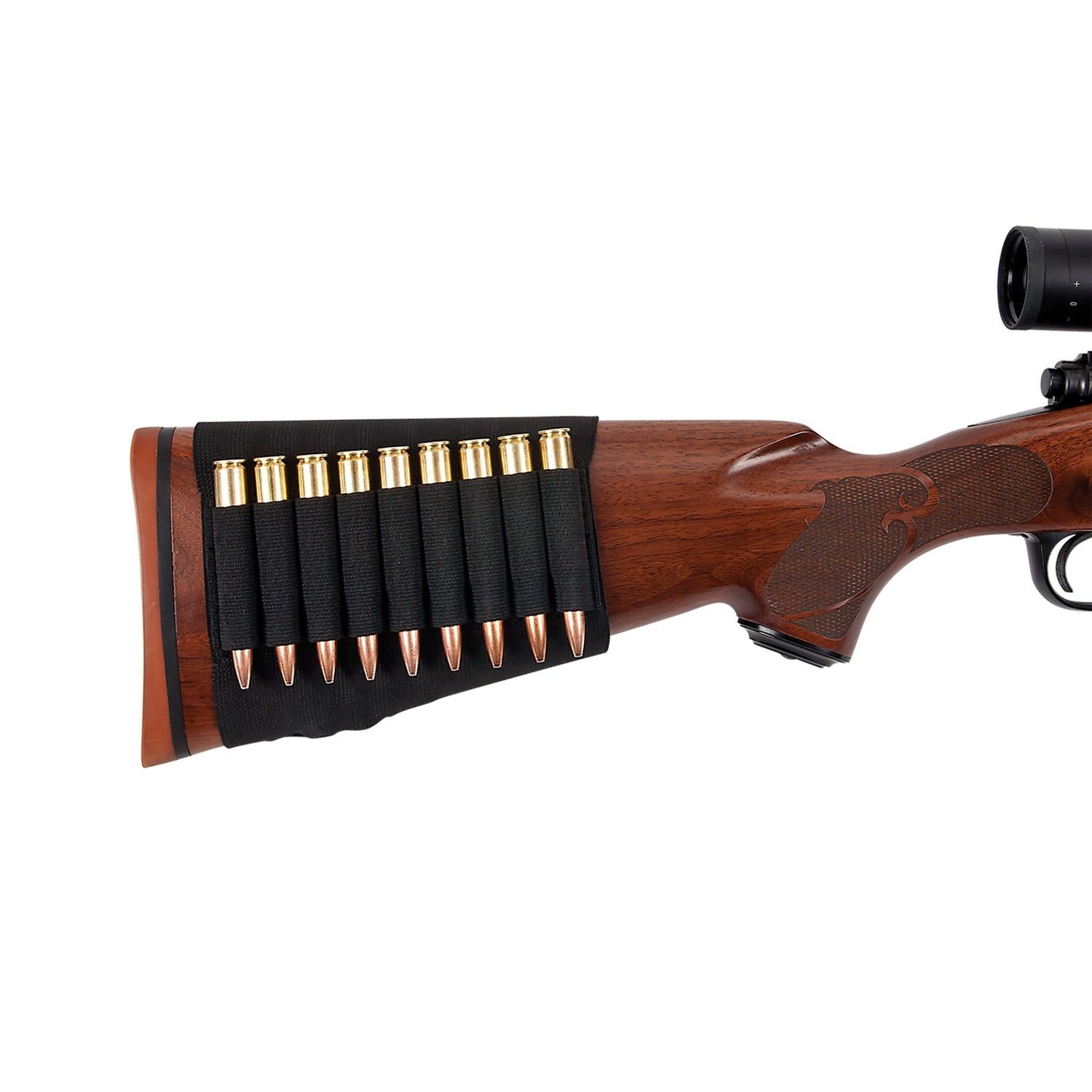 Allen 206 Buttstock Shell Holder 9 Rounds Black Elastic