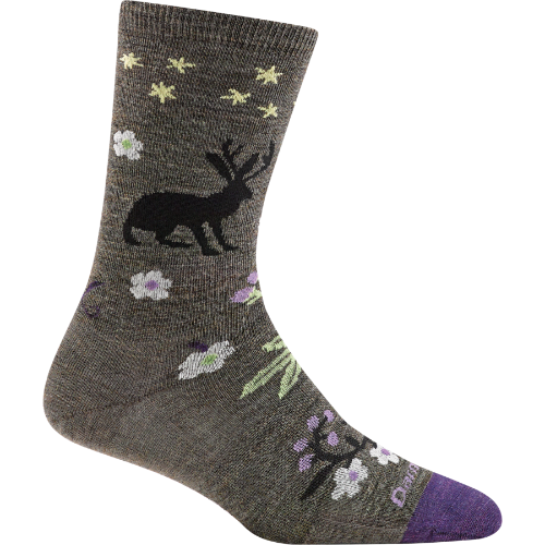 Darn Tough Women&#39;s Folktale Crew Lightweight Lifestyle Socks 