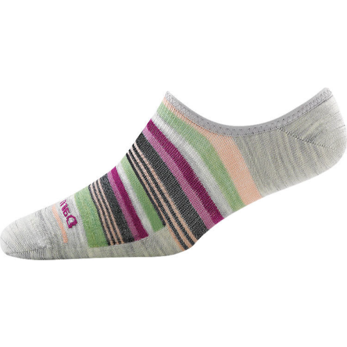 Darn Tough Women&#39;s Topless Multi Stripe No Show Hidden Lightweight Lifestyle Socks
