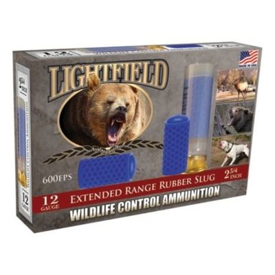 Lightfield Wildlife Control 12 Gauge 2 3/4&quot; Rubber Slugs XR 600Fps