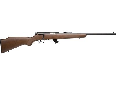 Savage Mark II G Bolt-Action Rimfire Rifle, Wood Stock, Blued, 22 LR