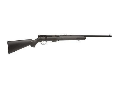 Savage Mark II F Bolt-Action Rimfire Rifle, Black Synthetic Stock, Blued, 22 LR