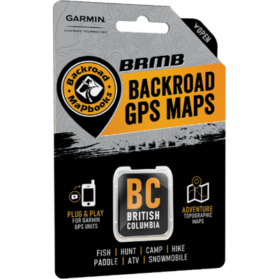Backroads Map Books British Columbia Garmin-Compatible GPS Maps (SD Card)