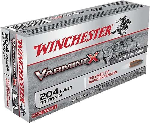 Winchester Super-X 204 Ruger 32 Grain Varmint Polymer Tip
