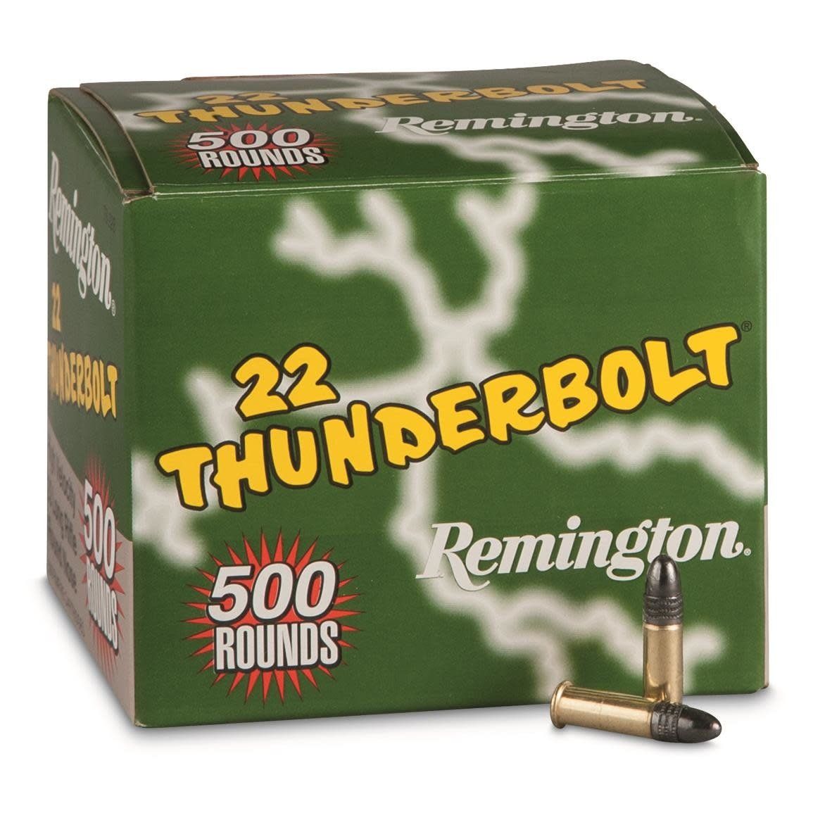 Remington 22 LR 40 Grain Thunderbolt, (500 rounds bulk pack)